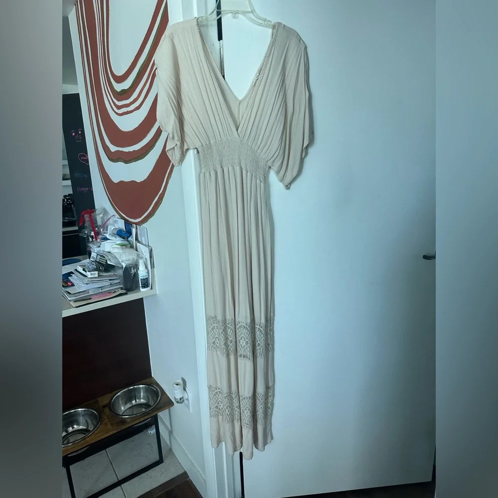 Lovestitch Cream Maxi Dress - Picture 2 of 4